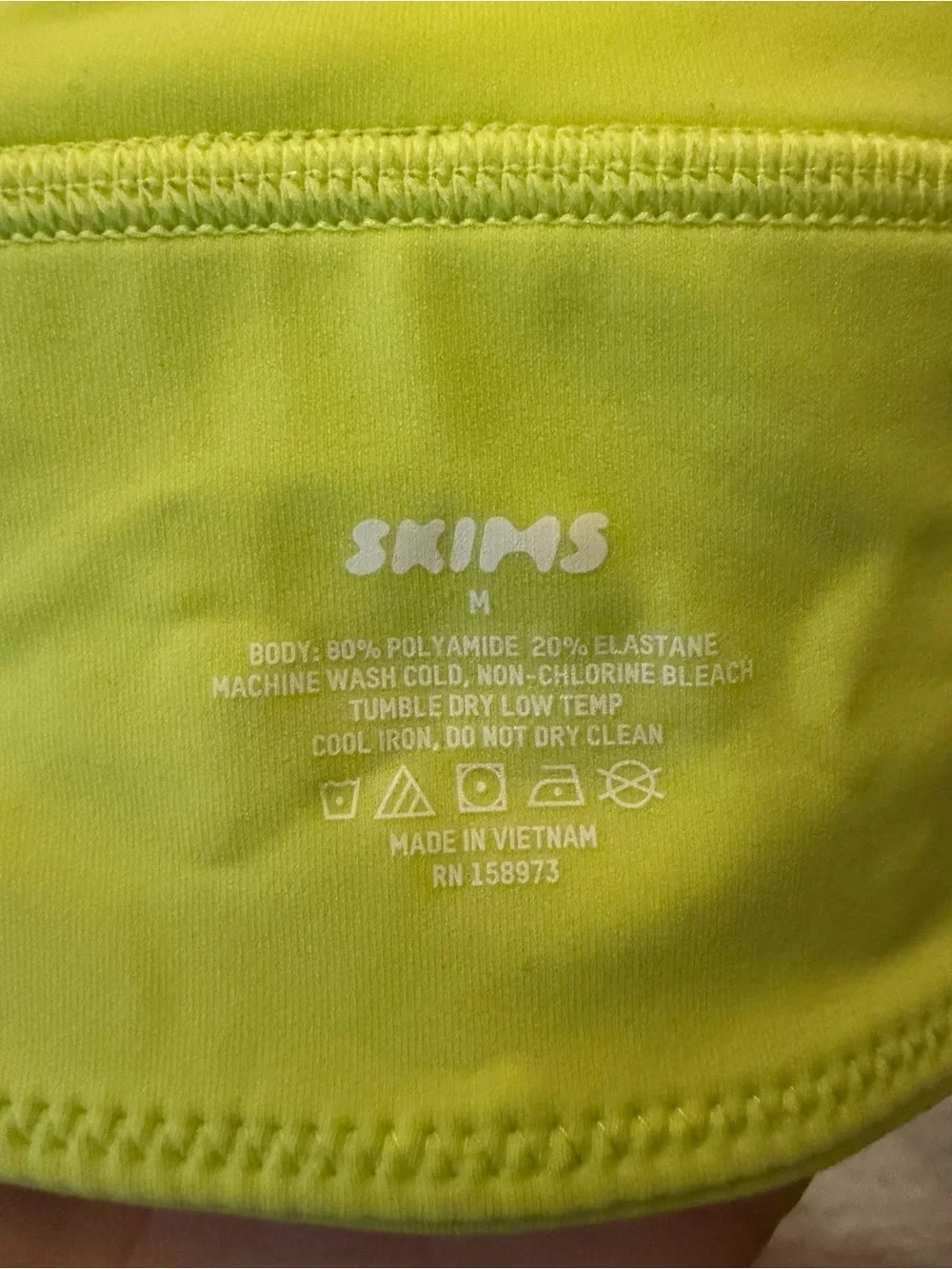 SKIMS Lime Green Triangle Bralette - Picture 4 of 4